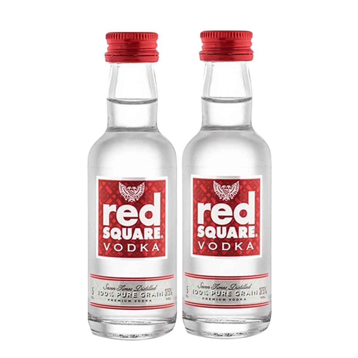 Red Square Miniature Vodka Set of 2