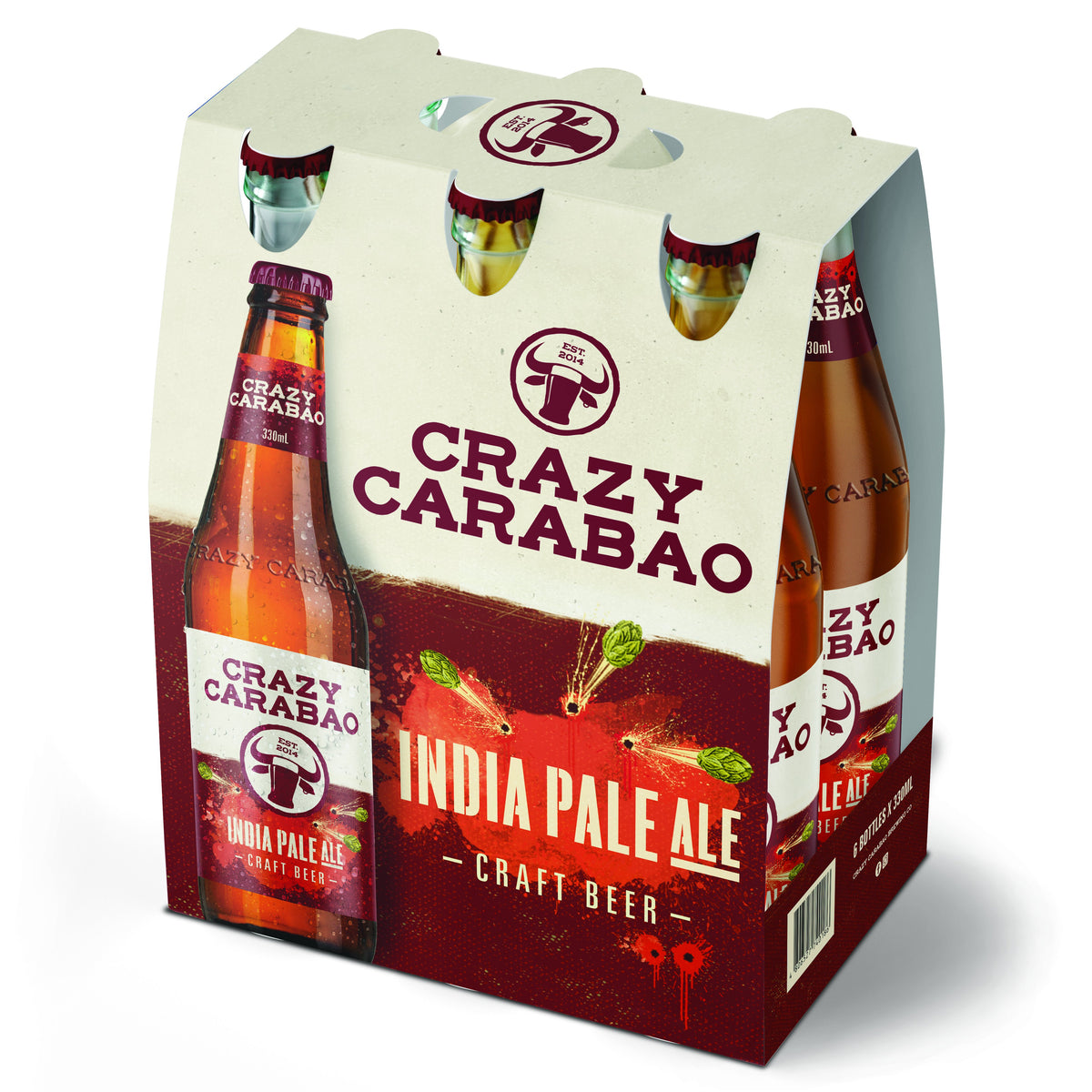 Crazy Carabao IPA Craft Beer 330ml bottle 6-pack