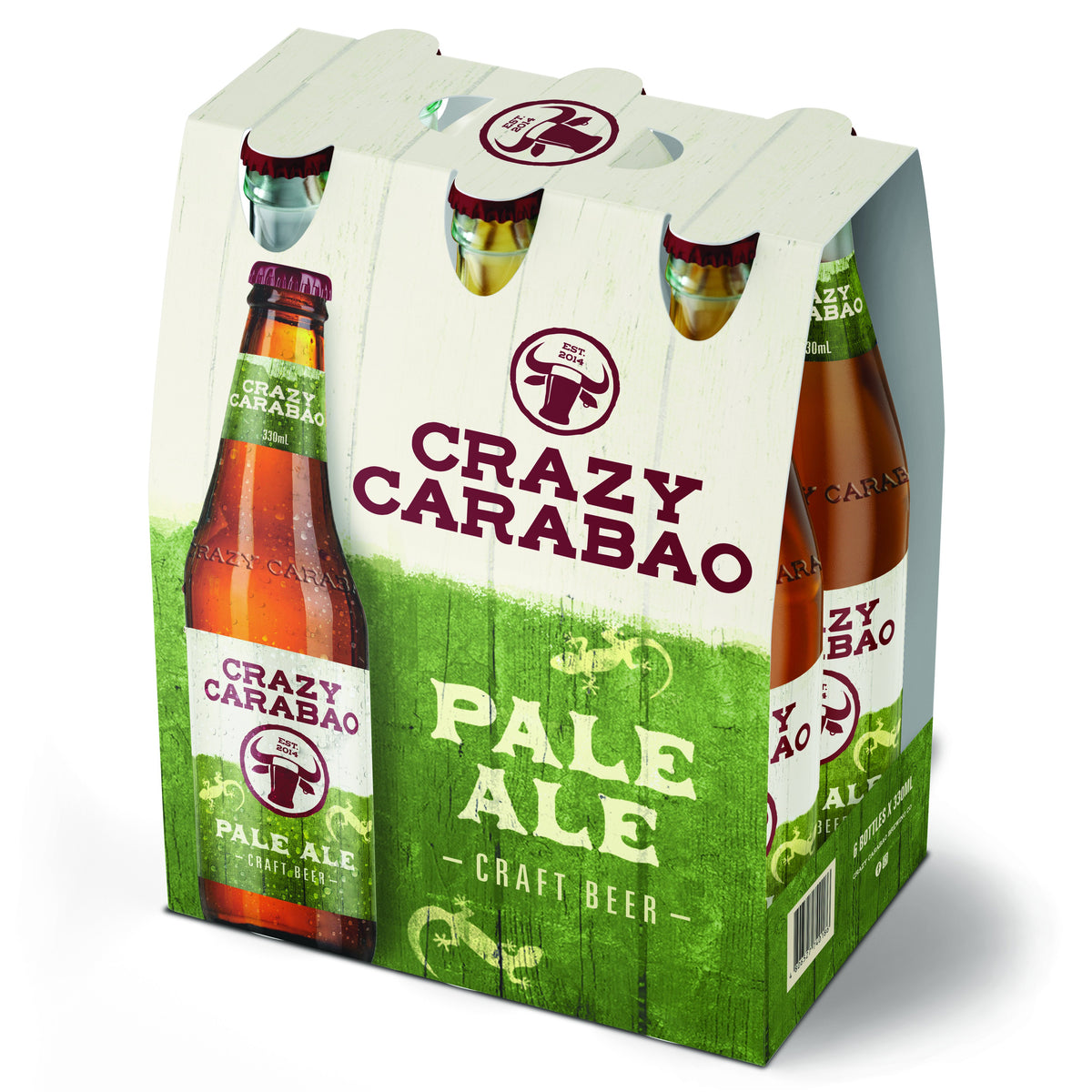 Crazy Carabao Pale Ale Craft Beer 330ml bottle 6-pack