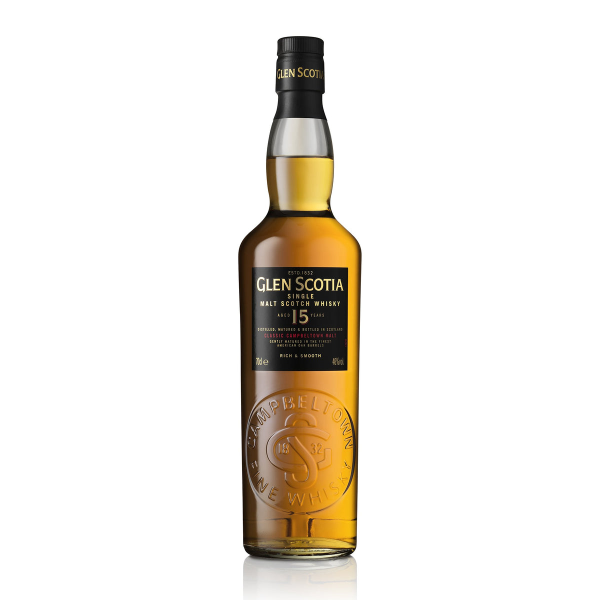 Glen Scotia 15 Yrs Old Single Malt Scotch 46%