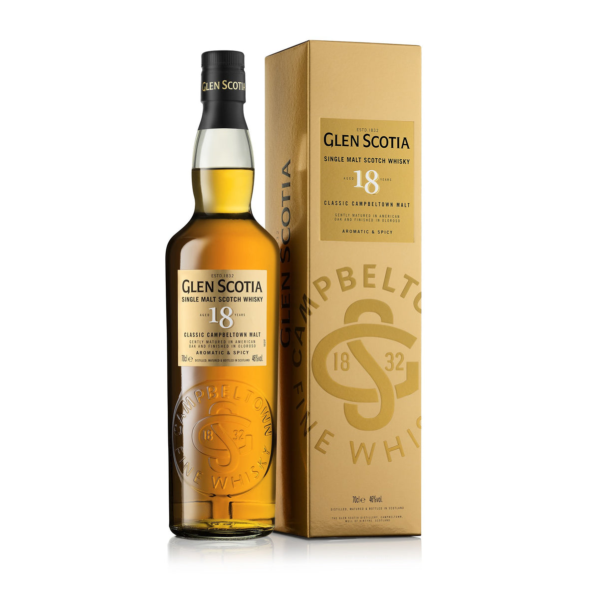 Glen Scotia 18 Yrs Old Single Malt Scotch 46%