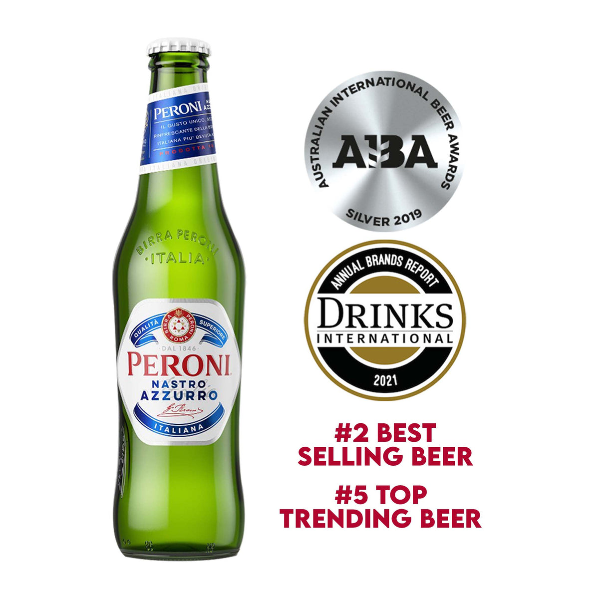 Peroni Botle Peroni Nastro Azzuro 330ml Bottle 6-Pack – The Bevvy Philippines