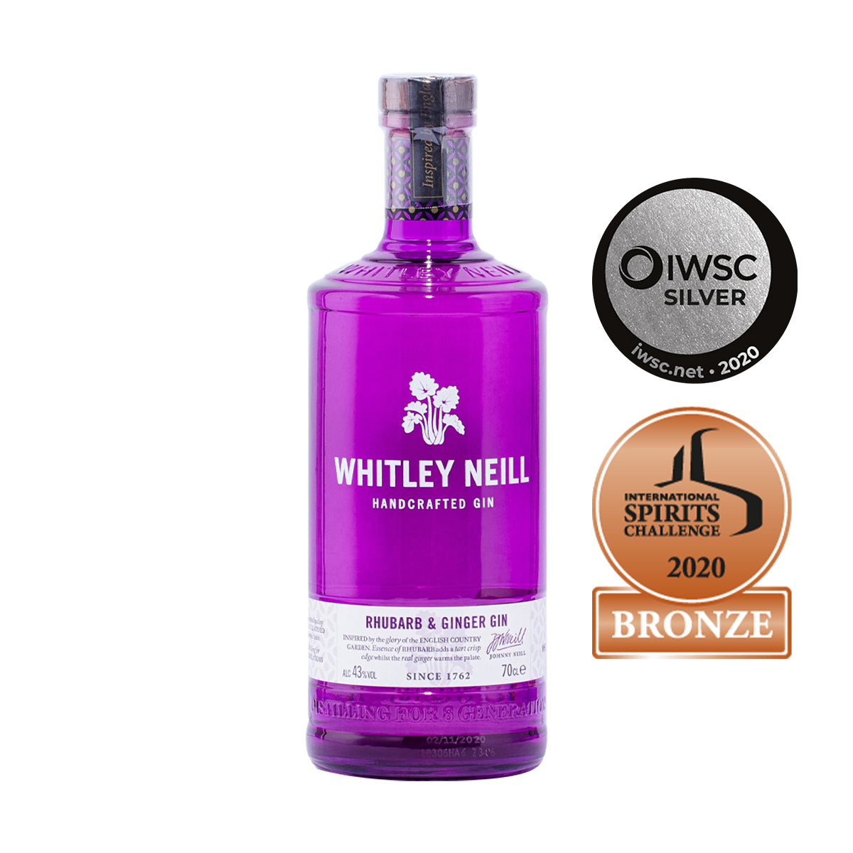 Withly H Whitley Neill Rhubarb and Ginger 43% – The Bevvy Philippines